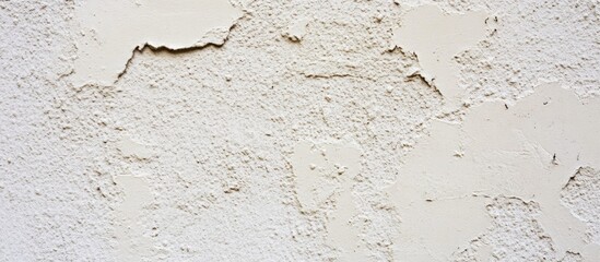Aufkleber - Light beige concrete wall texture with peeling paint and rough surface for decorative or design backgrounds
