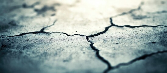 Aufkleber - Cracked concrete flat surface texture perfect for backgrounds or construction-related designs.