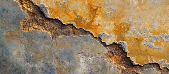 Poster - Concrete texture background with detailed color variations in a horizontal panoramic layout suitable for design and artistic projects.