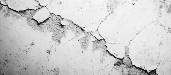 Aufkleber - Textured cracked concrete wall background with peeling paint for architectural or design projects