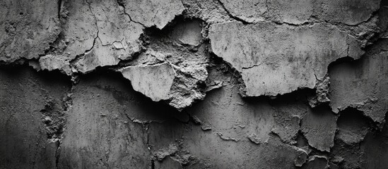 Aufkleber - Cracked concrete wall texture background in dark tones for use in design and architectural projects