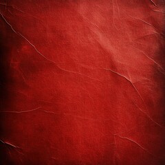 Wall Mural - vintage red leather texture background with subtle creases and zen papaya design elements