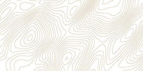 Poster - Topographic map background geographic line map with elevation assignments. Modern design with White golden background with topographic wavy pattern design. paper texture Imitation of a geographical 