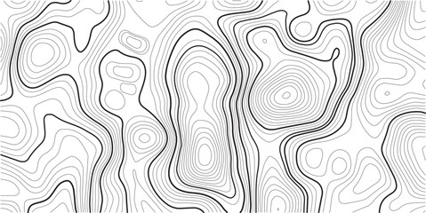 Poster - topographic map , vector, abstract height lines on white background
