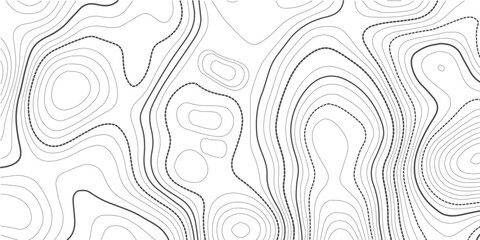 Poster - topographic map , vector, abstract height lines on white background
