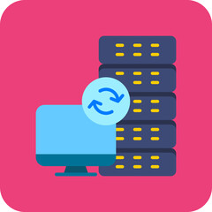 Wall Mural - Server Backup Icon