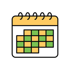 Wall Mural - Calendar vector icon