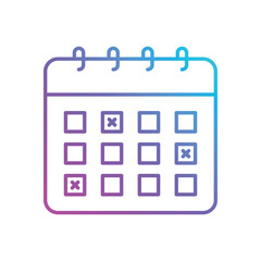 Wall Mural - Calendar vector icon