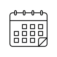 Sticker - Calendar vector icon