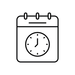 Sticker - Calendar vector icon