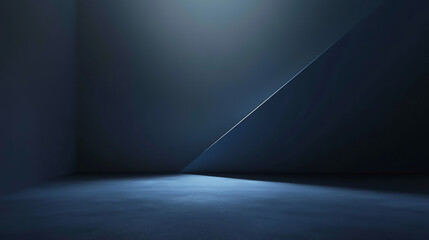 Wall Mural - futuristic blue corridor server data room hallway corridor with electric blue lighting technology ba
