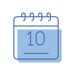 Sticker - Calendar vector icon