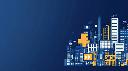 Wall Mural - digital marketing and communication concept marketing strategies using data-driven insights, and per