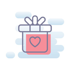 Wall Mural - Love Gift vector icon