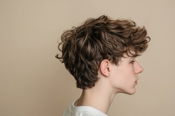 Poster - Comparison of unkempt hair and a stylish haircut showcasing different personal styles. Generative AI