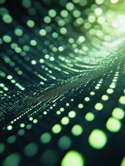 green binary data software programming code abstract background