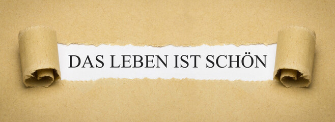 Das Leben ist schön