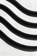 Wall Mural - monochrome wave pattern gently flowing across smooth featureless background