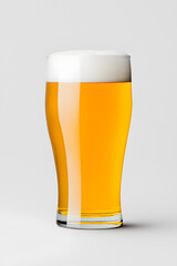 Wall Mural - Beer Glass Cup Mockup isolated on white backdrop