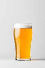 Wall Mural - Beer Glass Cup Mockup isolated on white backdrop