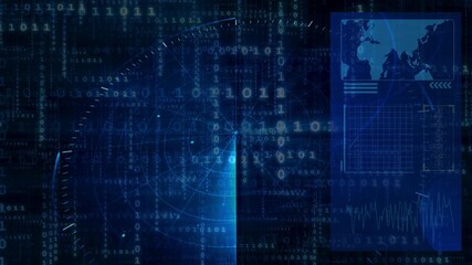 binary code background loop