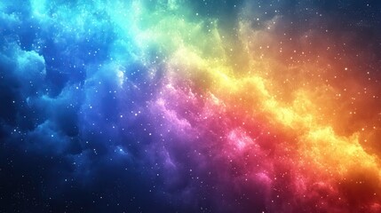 Wall Mural - fantasy rainbow background