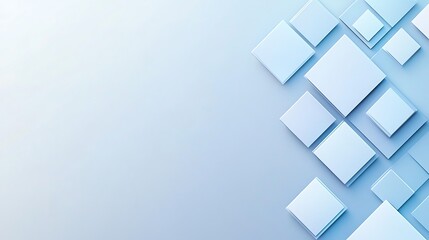 Poster - Blue squares abstract background