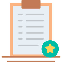 Wall Mural - favourite list vector icon
