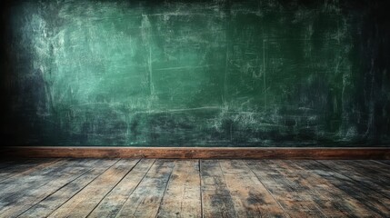 Wall Mural - green chalkboard background