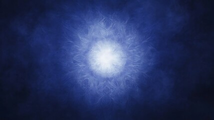 Wall Mural - Bright light in blue smoke