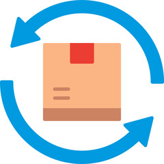 Wall Mural - Product Return Vector Icon