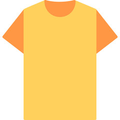 Wall Mural - plain t shirt vector icon