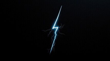Wall Mural - Electric lightning bolt, dark background, energy concept, power