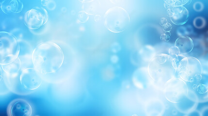 Wall Mural - blurred circle texture on light blue abstract background, blur effect, blur light, light color