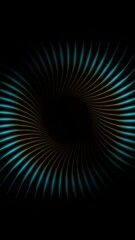 Poster - Blue orange glowing loading spinner abstract futuristic tech motion background. Vertical looped video animation