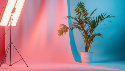 Wall Mural - A soft pastel gradient backdrop for a dreamy aesthetic.  Generative AI.