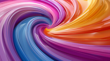 Poster - Whimsical swirls of color animate canvas, their fluid motion capturing dynamic essence of creativity unleashed, celebration of artistic expression in vivid acrylics