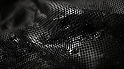 Black mesh fabric texture background.  Website design