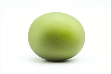 Poster - Green Sphere on White Backdrop Minimalist Still Life Simple Composition Round Object Study