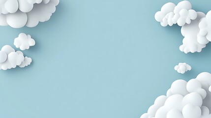 Poster - Clouds, sky, background, design, pastel