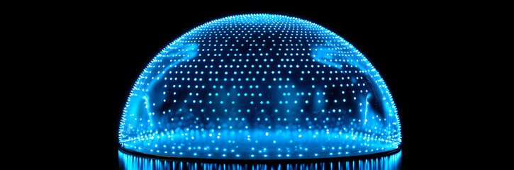 Blue abstract technology background