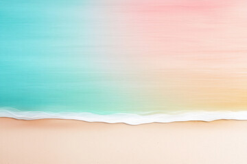 Sticker -  tropical beach gradient watercolor texture