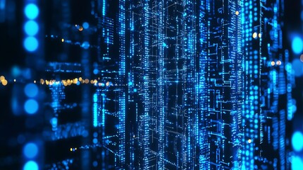 Wall Mural - modern technology circuit board texture background, with quantum computer technologies and large dat