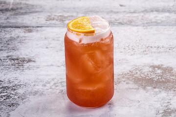 Wall Mural - Sweet cold freshness orange lemonade