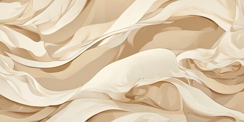 Poster - A white background with a pattern of waves