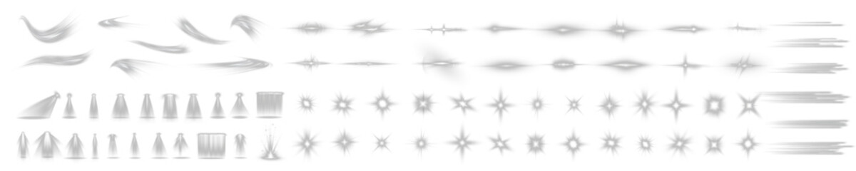 Wall Mural - png light effect flare white shine, vector len glow line sparkle shine. white lens star, glow spark 