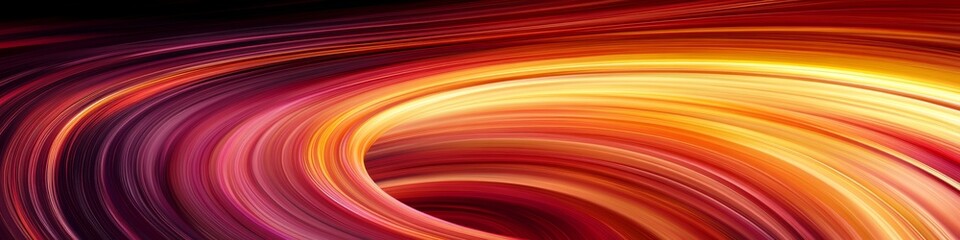 Wall Mural - Abstract Motion Blurred Lines, Digital Art with Smooth Orange and Red Gradient Color Scheme