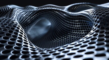 Canvas Print - abstract metal mesh background.