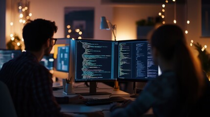 Programmers Working Late Night