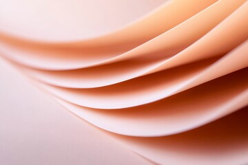 Aufkleber - Soft curvy waves in pastel browns and light grays create an elegant and sophisticated background, perfect for highlighting gentle designs and text